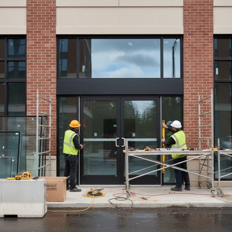 Business Door Installation detail